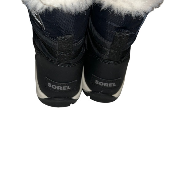 SOREL GIRL'S black WHITNEY WINTER BOOT size 3 youth - Picture 4 of 5